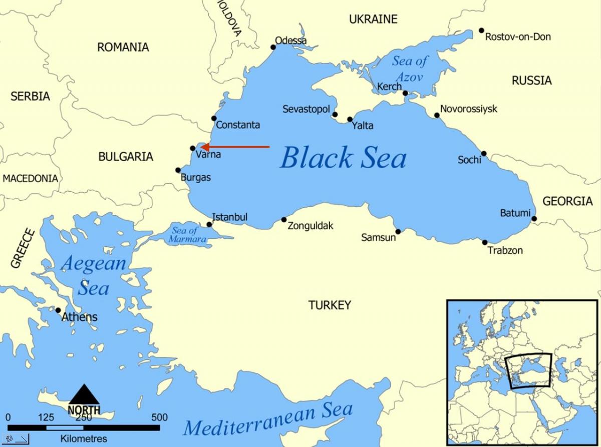 בולגריה מיקום מפת העולם
