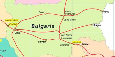 בולגריה הרכבת המפה